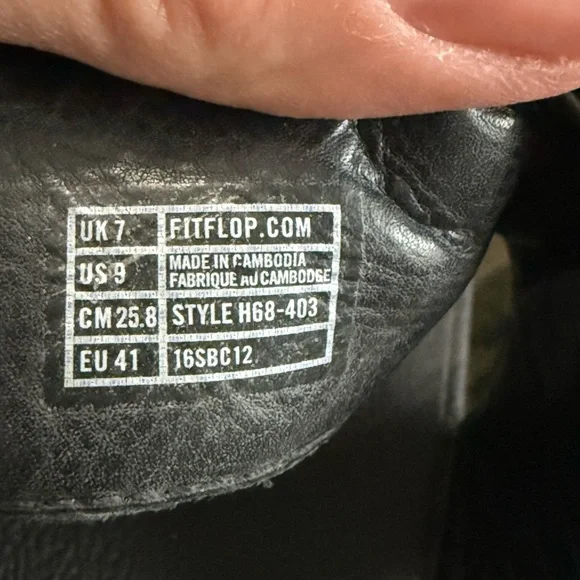 FitFlop 𖦹 Lulu SuperGlitz Double Strap Sequin Slide Sandals 𖦹 All Black 𖦹 9M - Picture 7 of 7